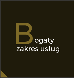 Bogaty zakres usług